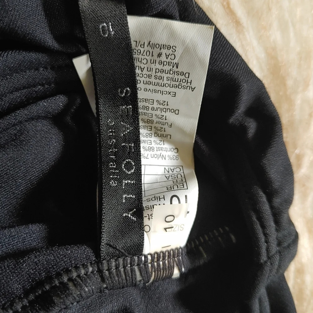 Seafolly Australia Womens Size 10 US 6 Black One Piece Swimsuit - Picture 5 of 6